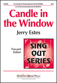 Candle in the Window Two-Part choral sheet music cover Thumbnail
